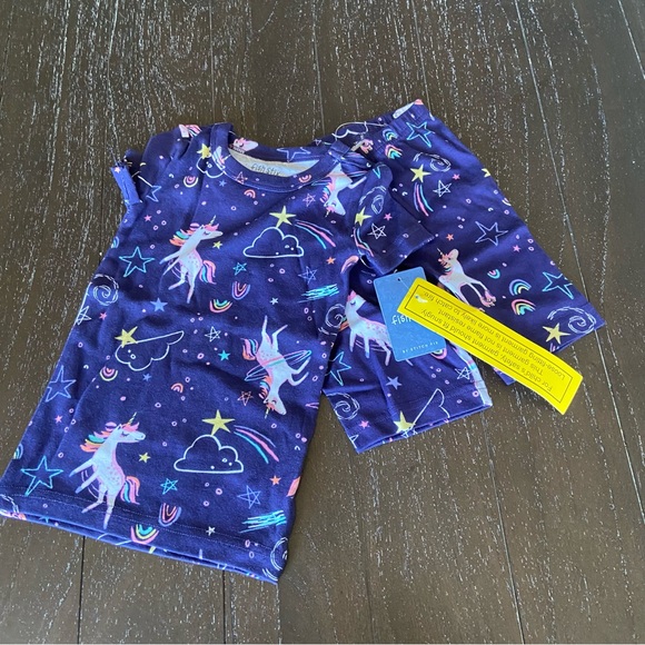Fish Stix by Stitch Fix Kids Girl’s Toddler Short Summer Pajama‎ Set Size 3T - Picture 1 of 8